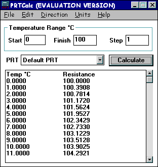 Prt Table